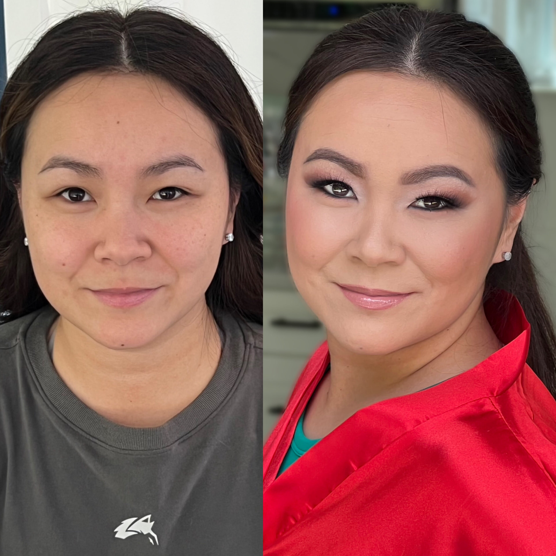 Before and after makeup transformation 9 by Nancy Rand