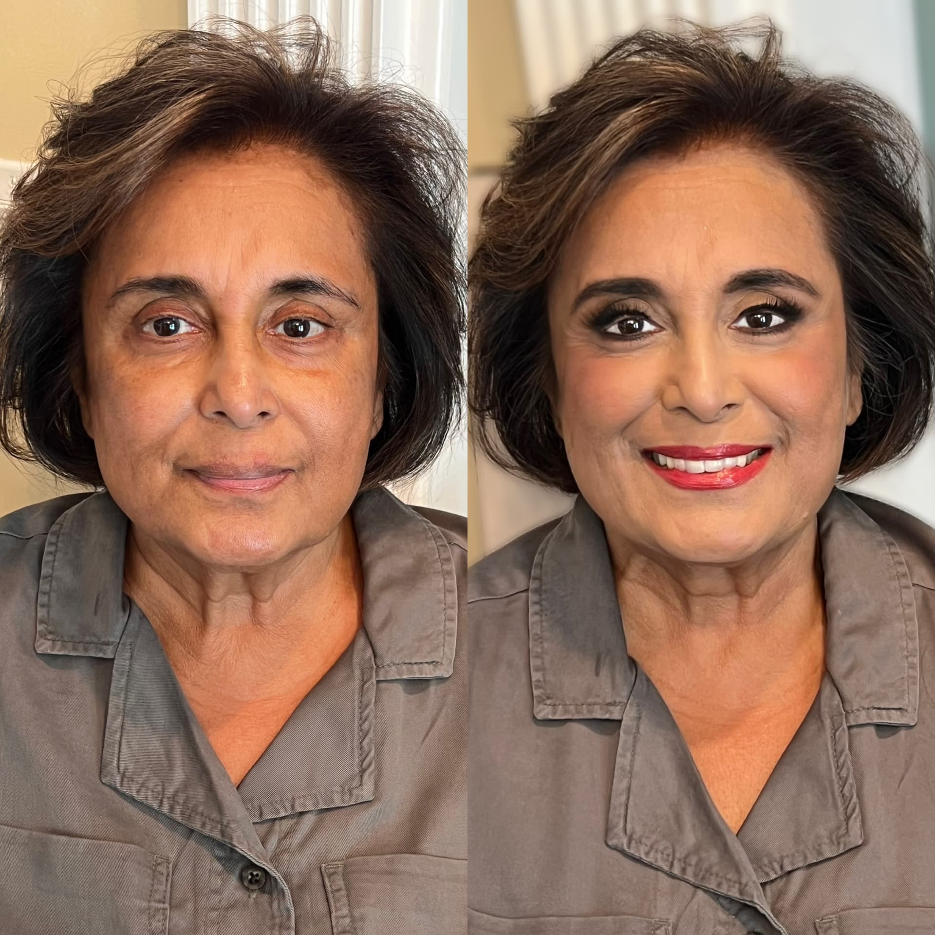 Before and after makeup transformation 13 by Nancy Rand