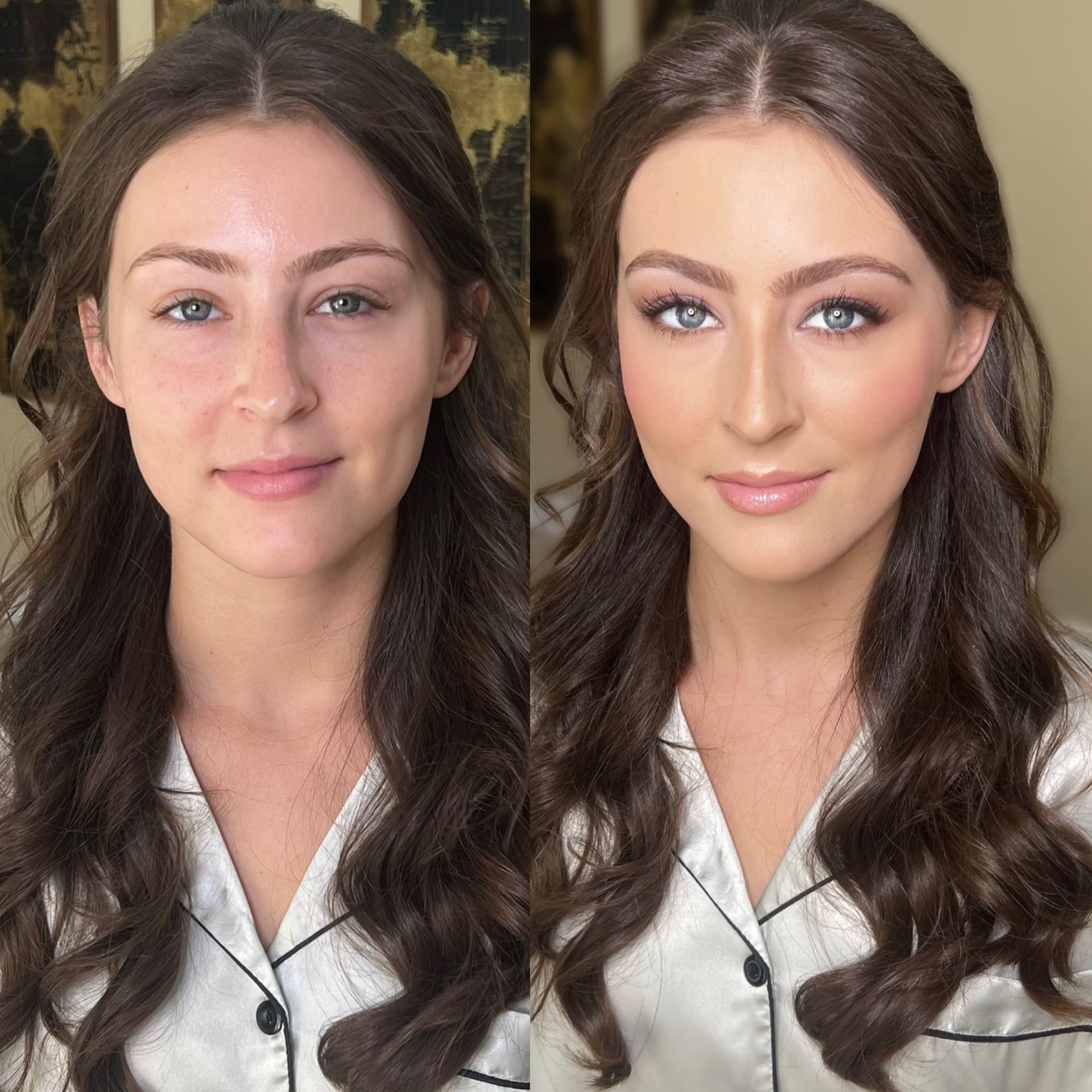 Before and after makeup transformation 2 by Nancy Rand