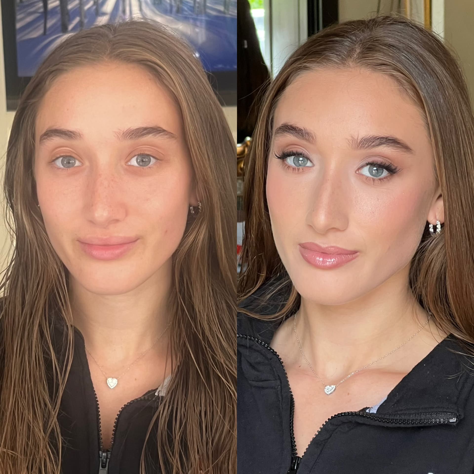 Before and after makeup transformation 15 by Nancy Rand