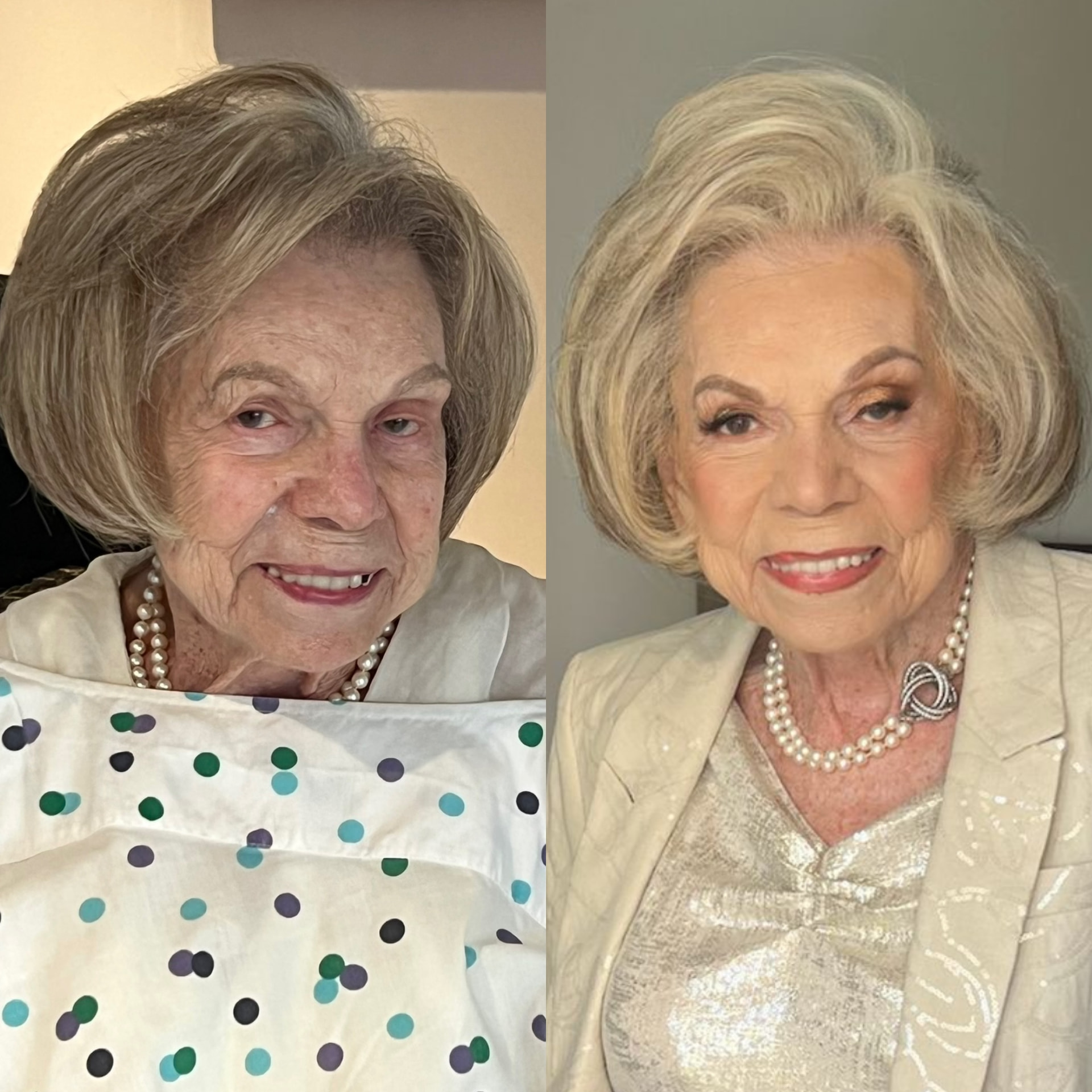 Before and after makeup transformation 17 by Nancy Rand