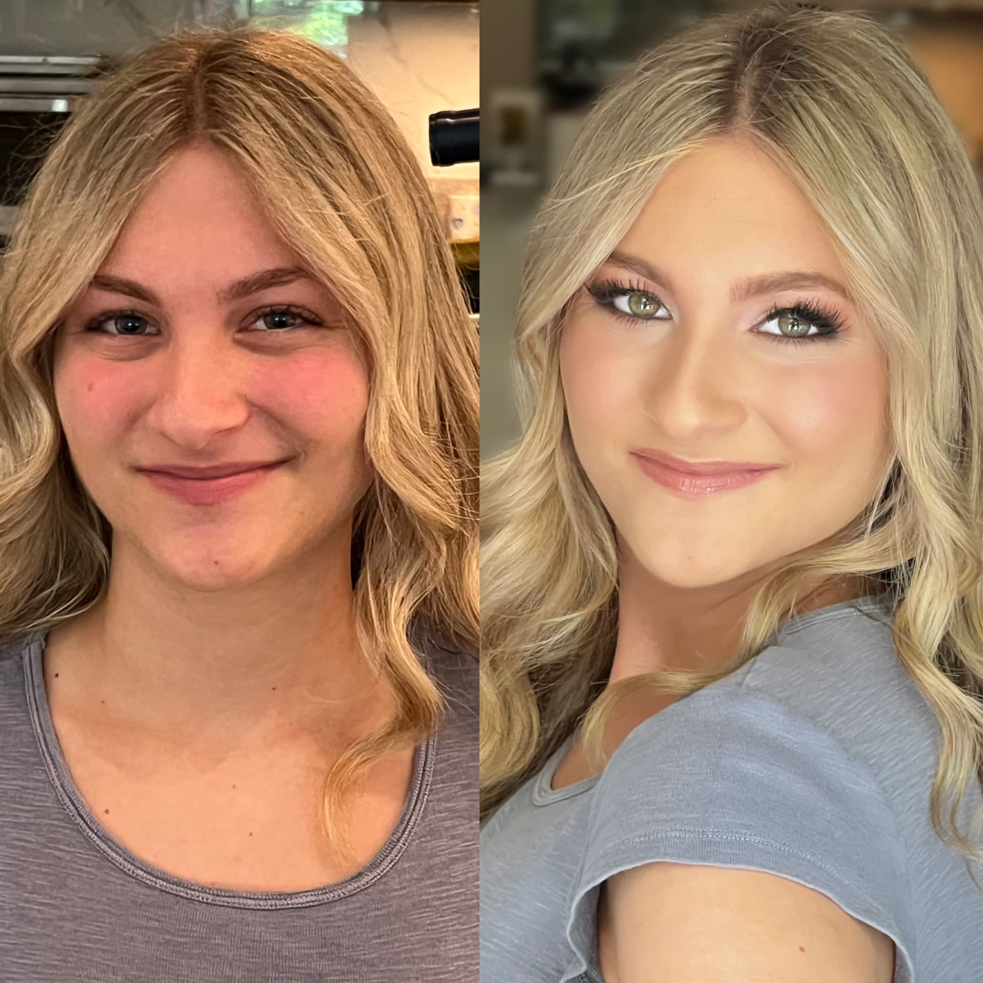 Before and after makeup transformation 12 by Nancy Rand